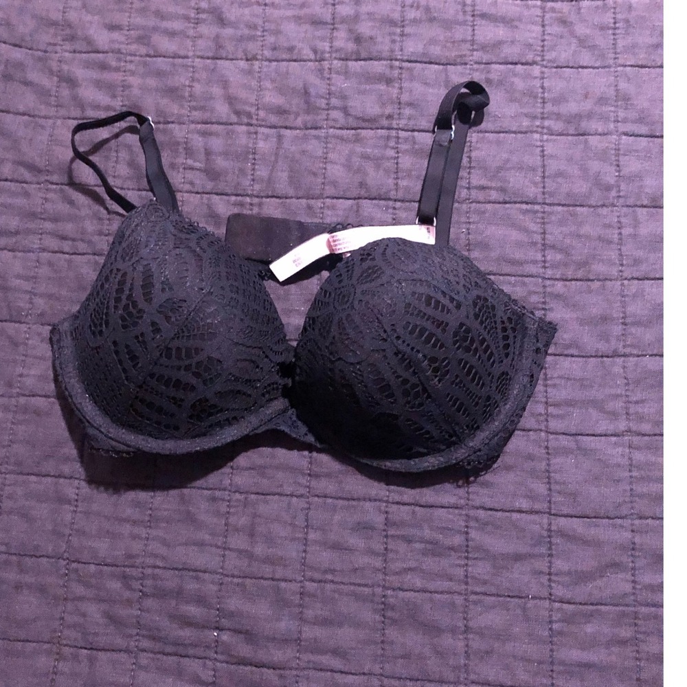 Dream Angels Push Up Bra Lace Black Sexy Comfortable Everyday 34C‎